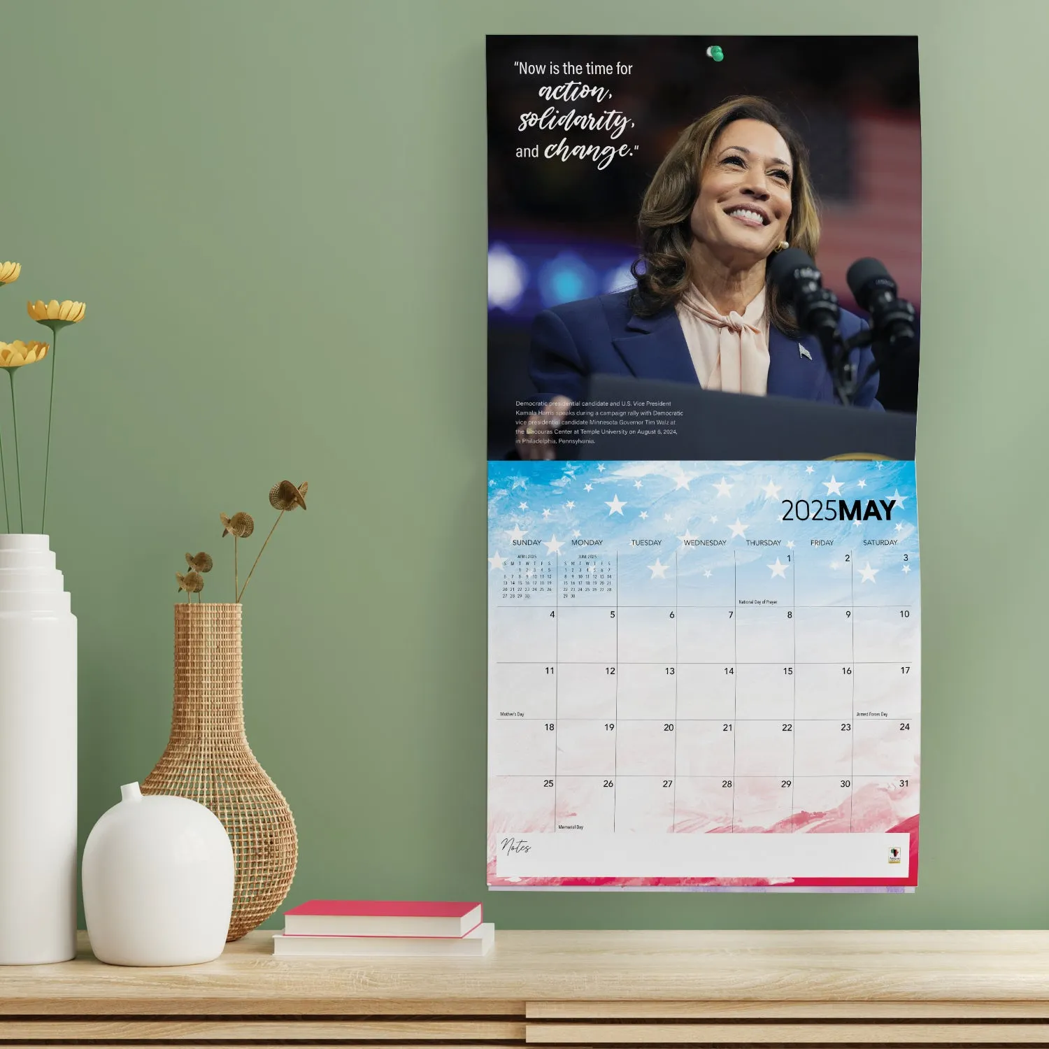 2025 Kamala Harris Wall Calendar