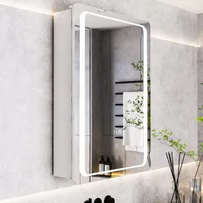 27x20inch LED Illuminated Mirror Cabinet with Sensor Switch