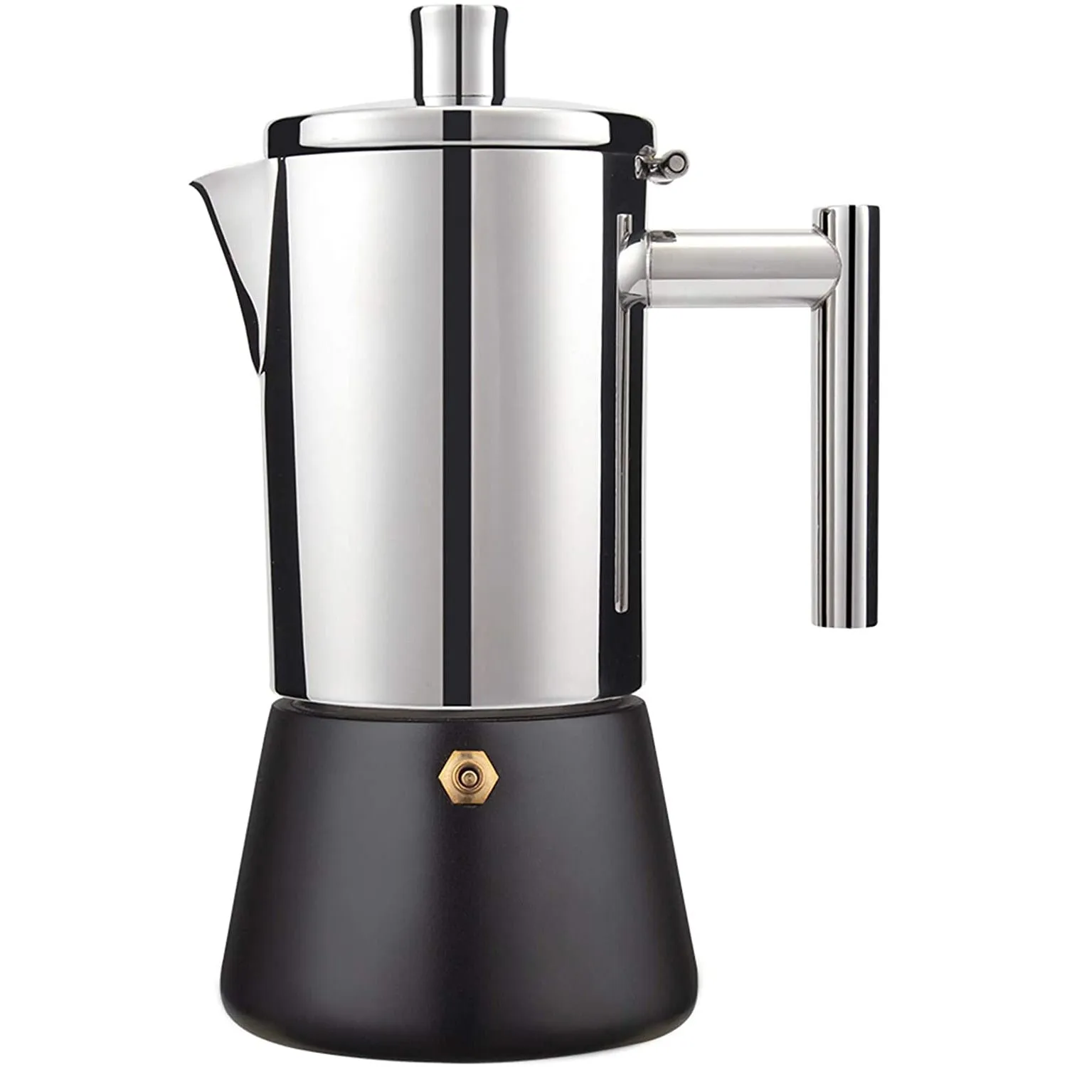 300/500ML 304 Stainless Steel Coffee Geyser Maker Stove Top Induction Cooker Espresso Moka Pot Italian Coffee Machine