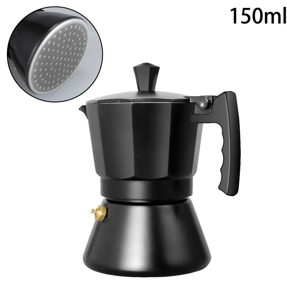 3cup/6cup  Mocha Latte Coffee Maker Italian Moka Espresso Cafeteira Percolator Pot Stovetop Coffee Maker Aluminum Moka Cafeteira