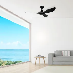 52" Noosa DC Ceiling Fan Black, White, Titanium 203369, 203371, 204746 Eglo Lighting