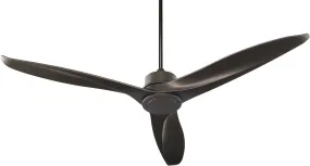 60" Ceiling Fan from the Kress Collection in Oiled Bronze Finish by Quorum