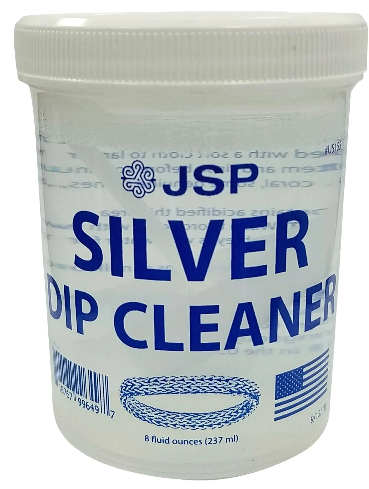 96 Jars Sterling Silver Dip Cleaner Tarnish Remover 925 Jewelry Cleaning Solution 8oz