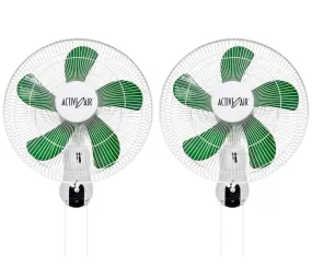 Active Air ACF16 16in 3-Speed Mountable Oscillating Hydroponic Grow Fan (2 Pack)