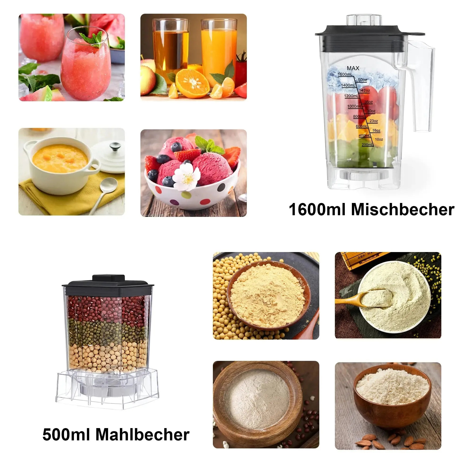 automatic blender Digital BPA FREE 2L Automatic Professional Blender, Juicer Food Processor Ice Smoothies Fruit, FREE GIFT 600Ml Dry Jar