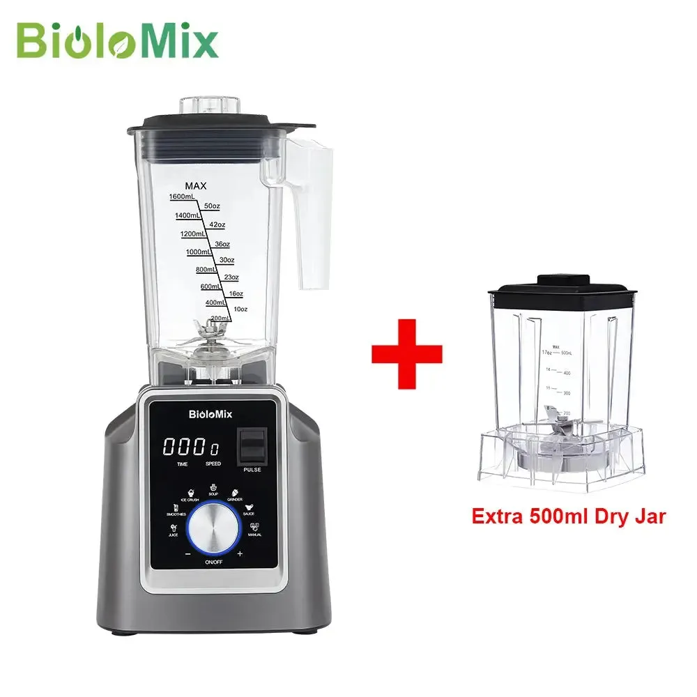 automatic blender Digital BPA FREE 2L Automatic Professional Blender, Juicer Food Processor Ice Smoothies Fruit, FREE GIFT 600Ml Dry Jar