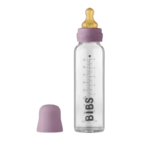 Baby Glass Bottle Complete Set 225ml - Mauve