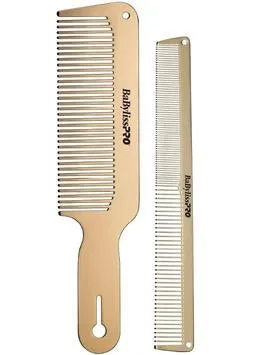 BabylissPro GoldFX Metal Comb Set