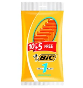 Bic Disposable Razor Shavers Sensitive Single Blade - 15-count