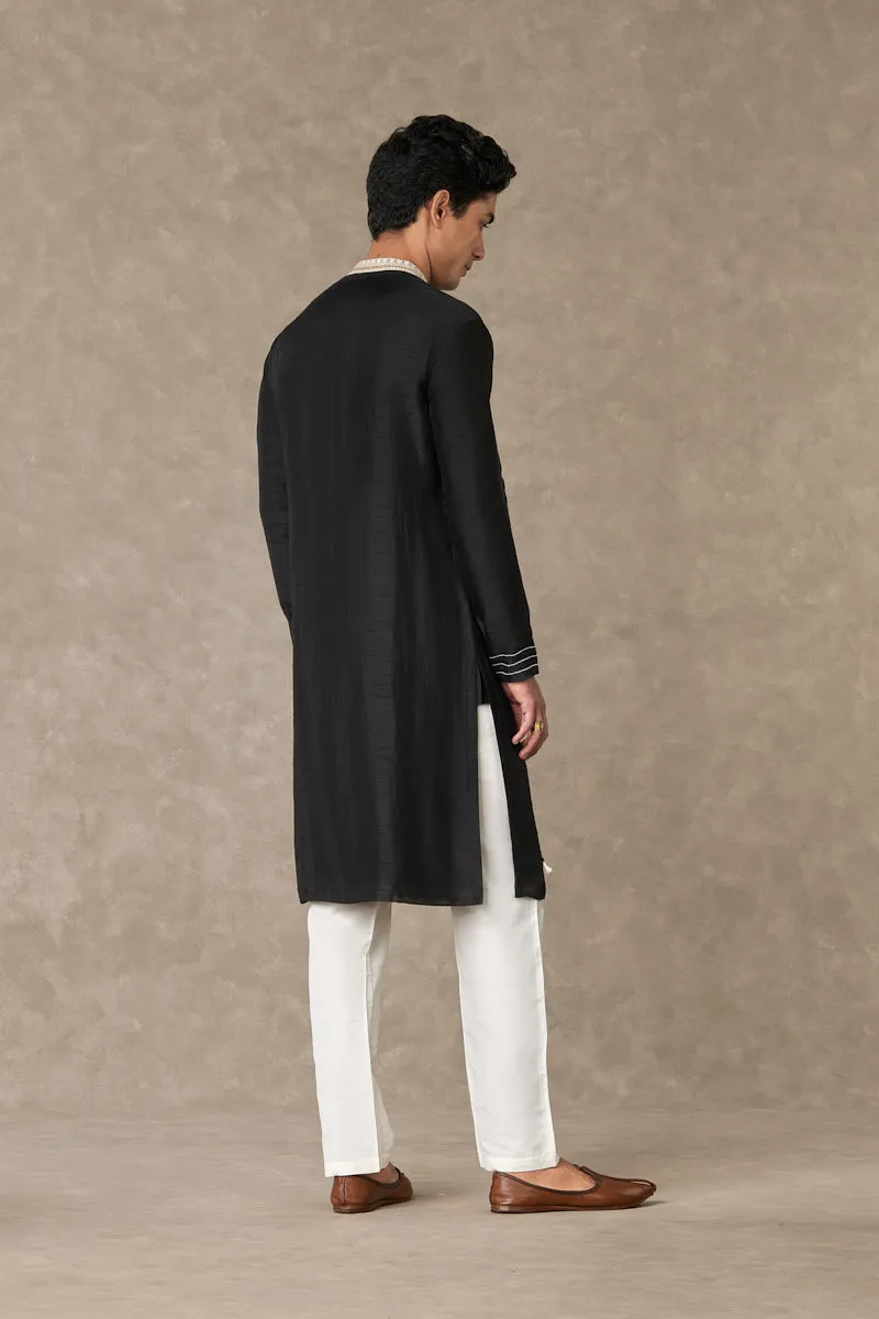 Black Tassel Kurta