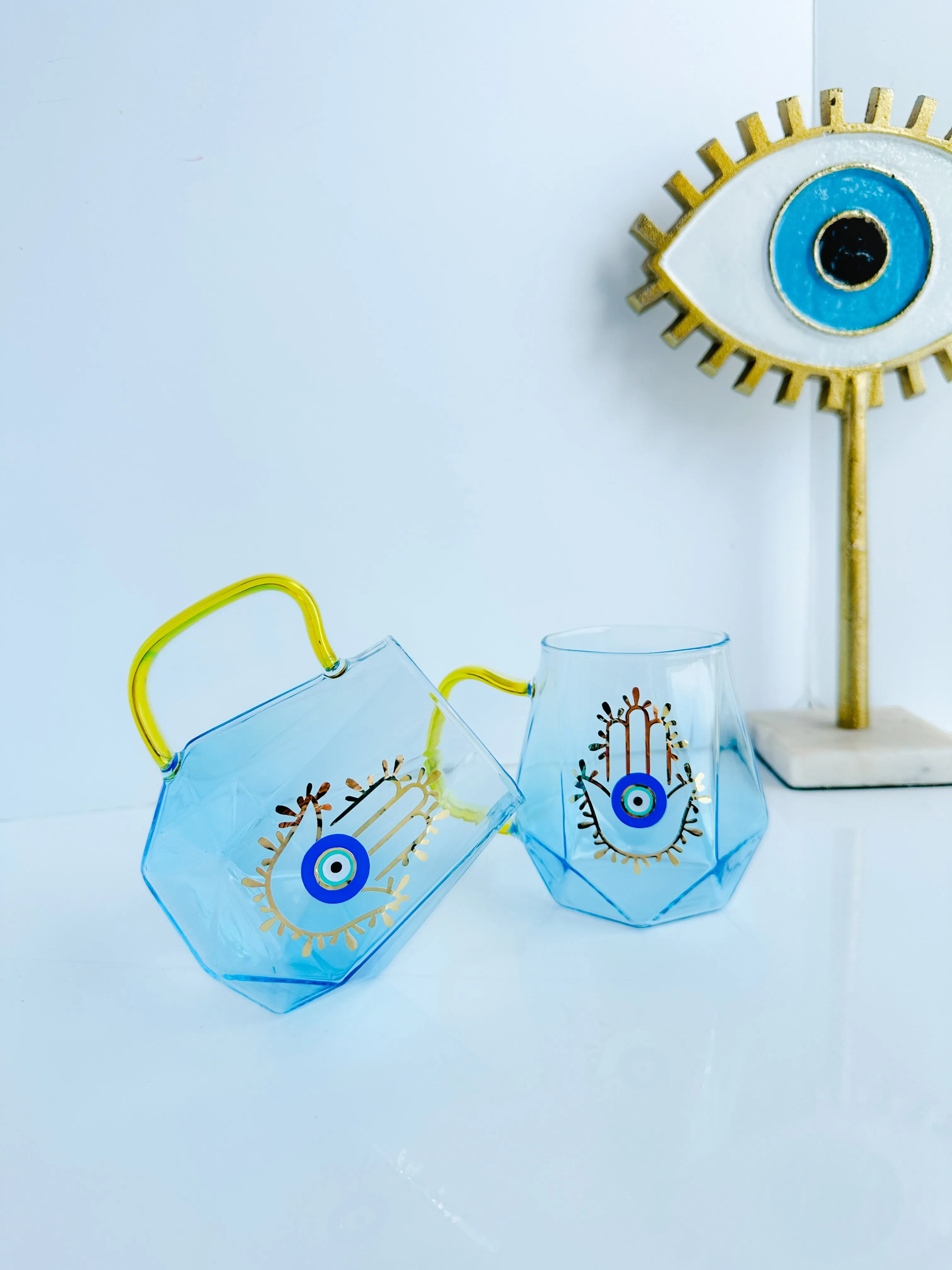 Blue Prism Hamsa Mug