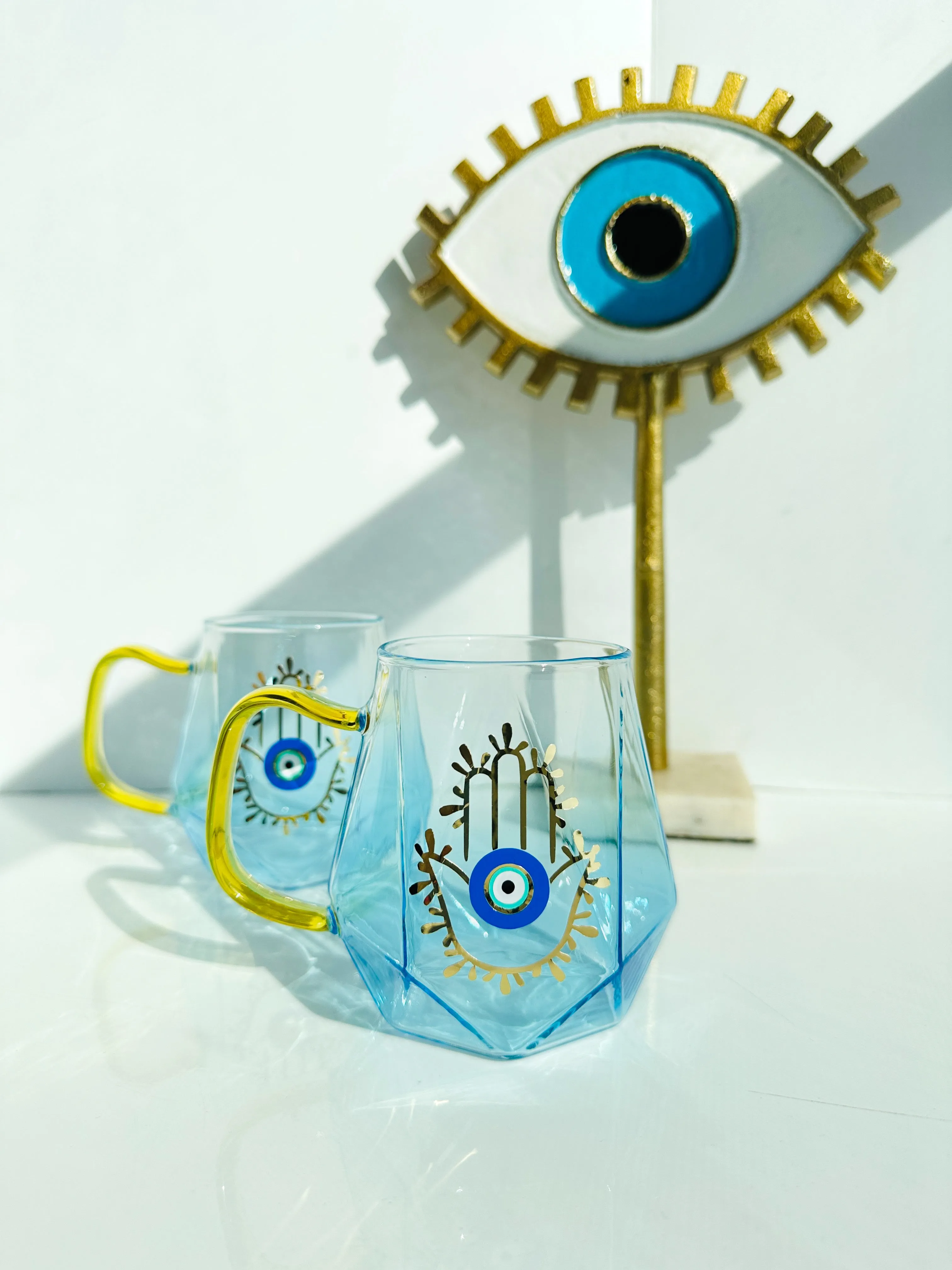 Blue Prism Hamsa Mug