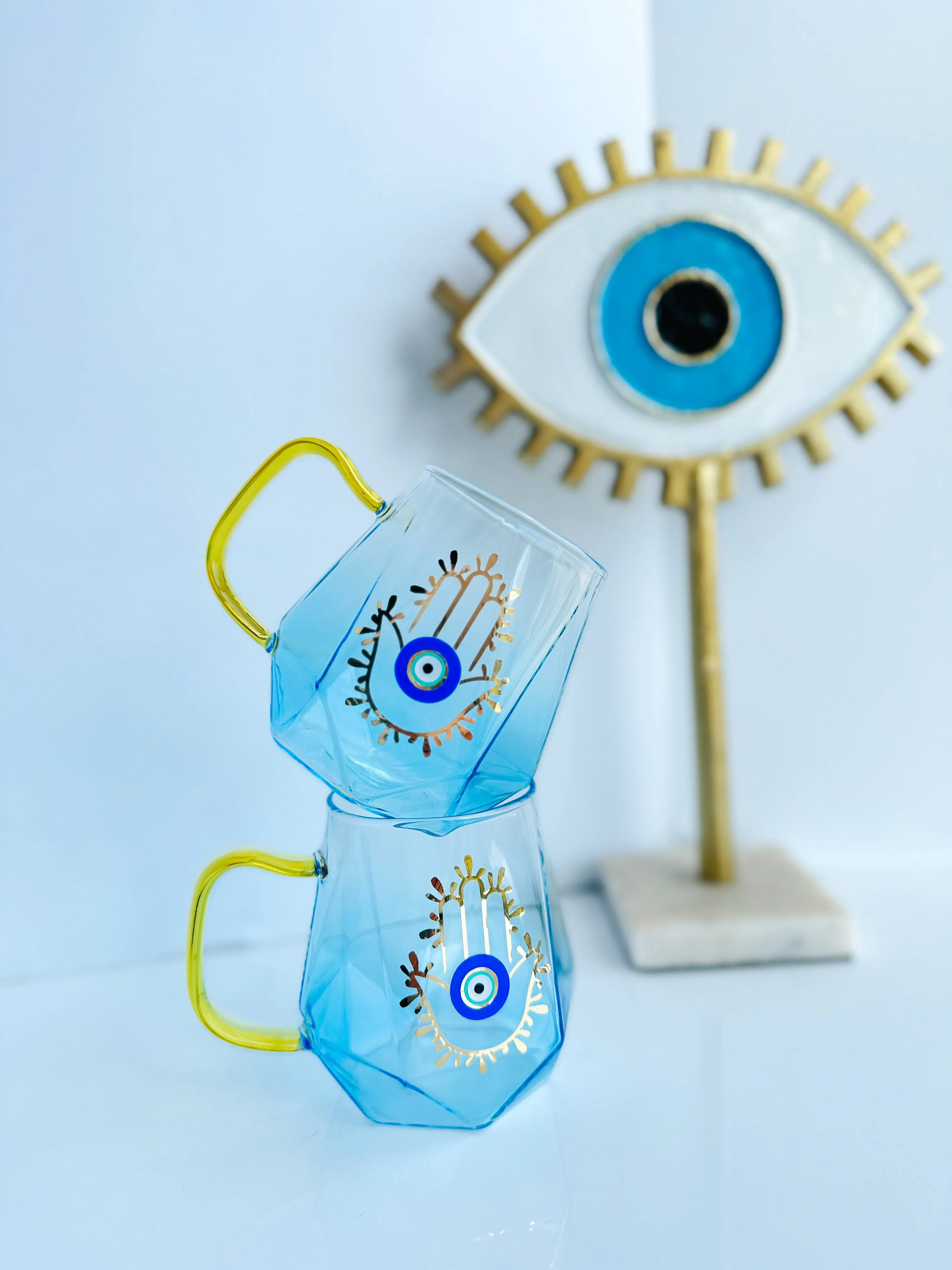 Blue Prism Hamsa Mug