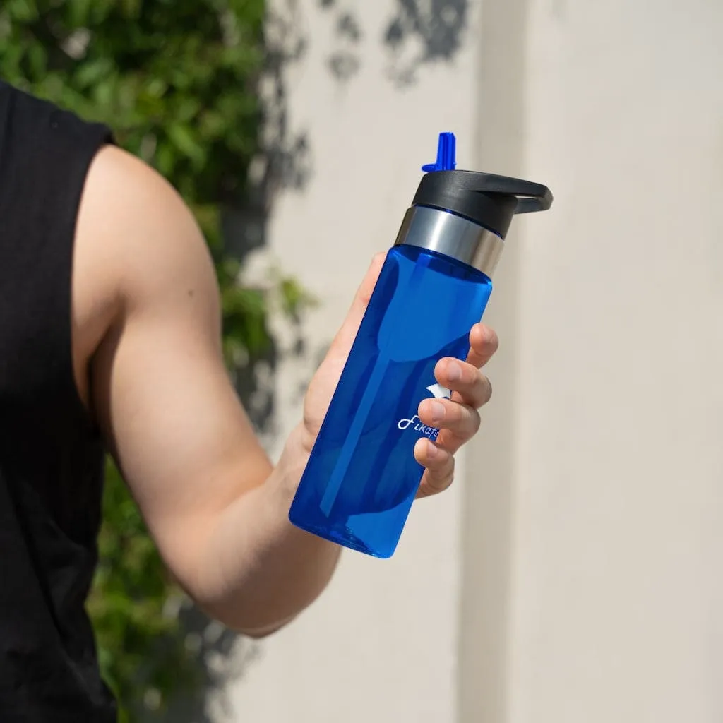 BPA-Free Fikafuntimes Sport Bottle with Carabiner Hook