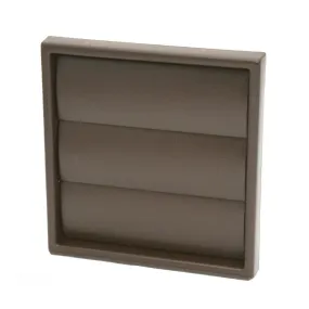 Brown Extractor Fan Air Vent Gravity Flap for 4 Inch Ducting