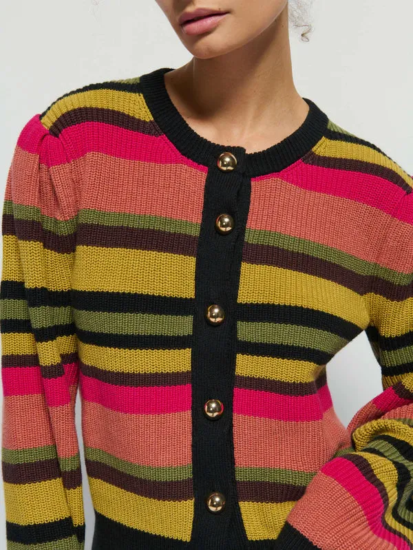 Carmela Cardigan ~ Vintage Stripe