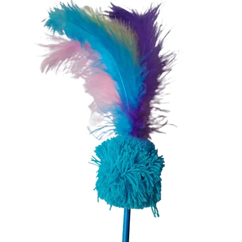 Cat Wand with Feathers