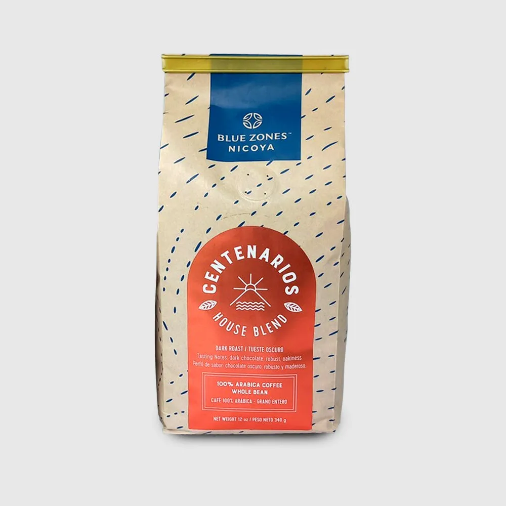 Centenarios Coffee 100% Nicoya Dark Roast Whole Bean 340G/12OZ