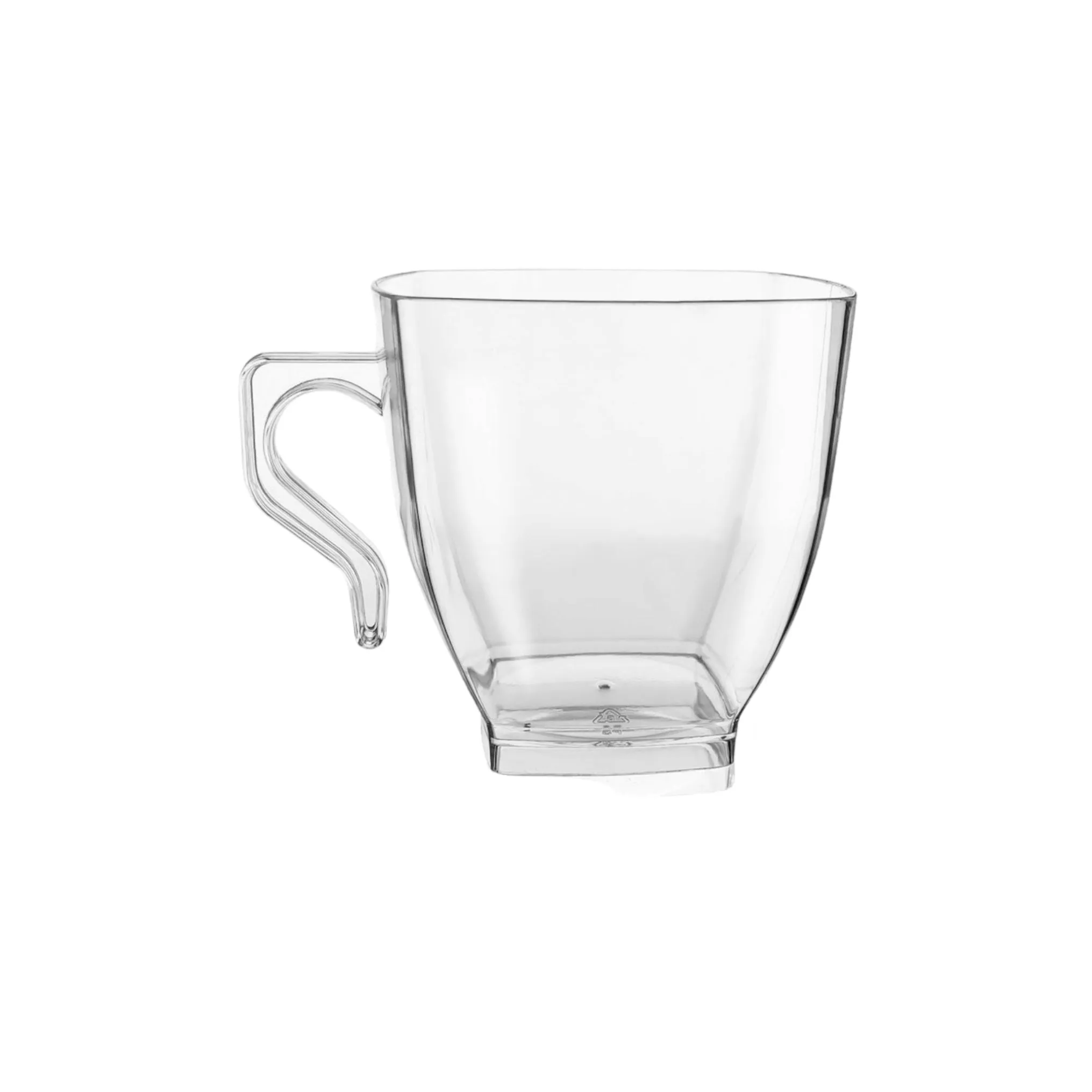 Coffee Mug 250ml Clear PP Plastic 12pack