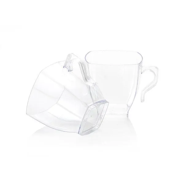 Coffee Mug 250ml Clear PP Plastic 12pack