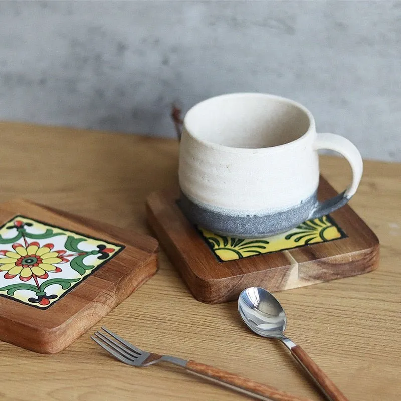 Coffee Mug Bamboo Coaster