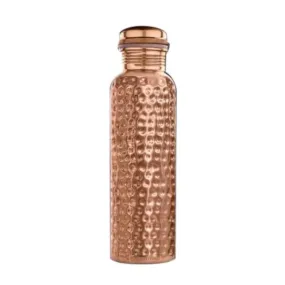 Copper Water Bottle, Hammered (1000 ML)