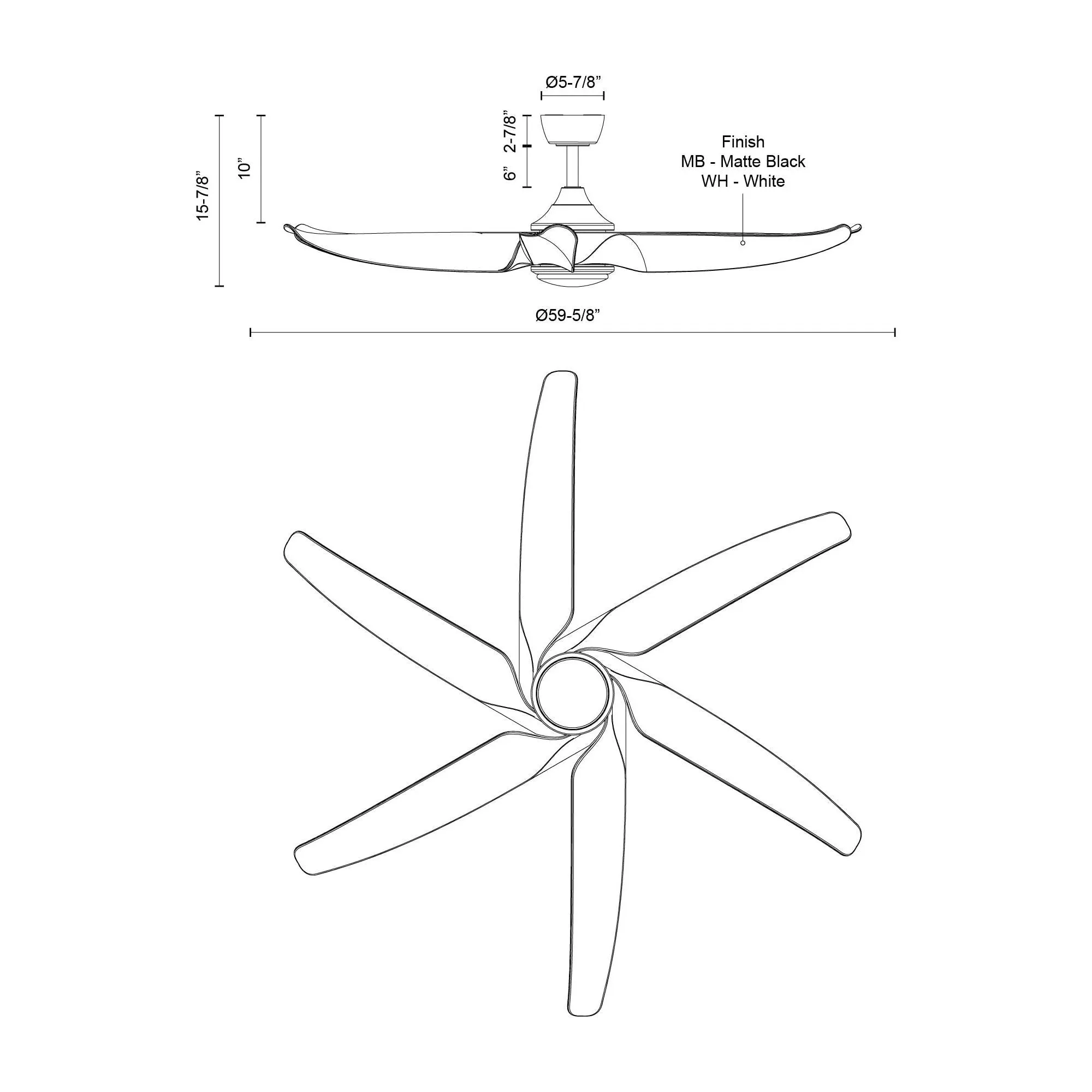 Coronado 60" Ceiling Fan