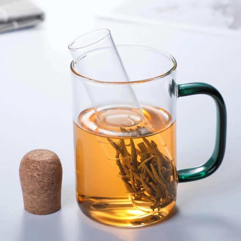 Creative Pipe Glass Tea Infuser