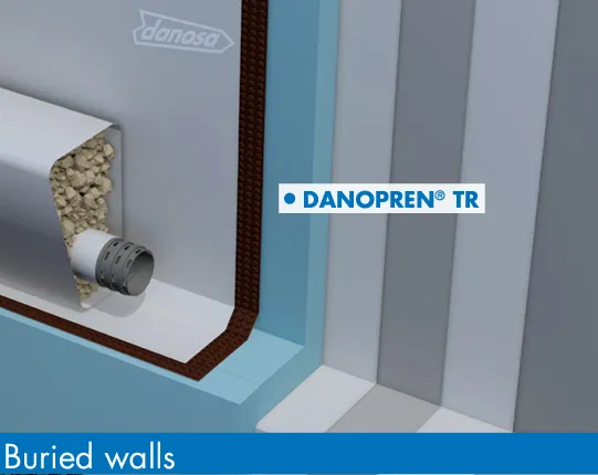 DANOPREN TR XPS 300 Rigid Extruded Polystyrene 1250mm x 600mm x 100mm