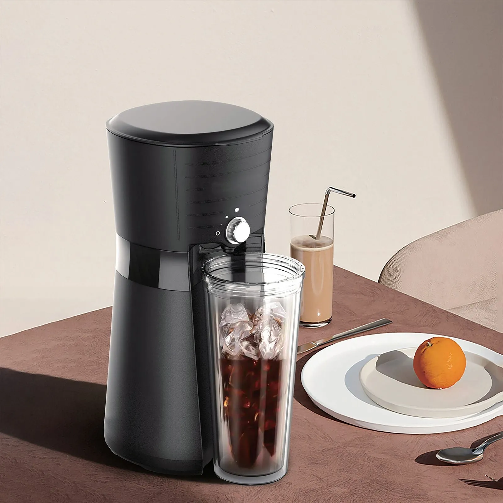 Digital Iced Coffee Maker w/ 10oz, Reusable Cup & Straw Included