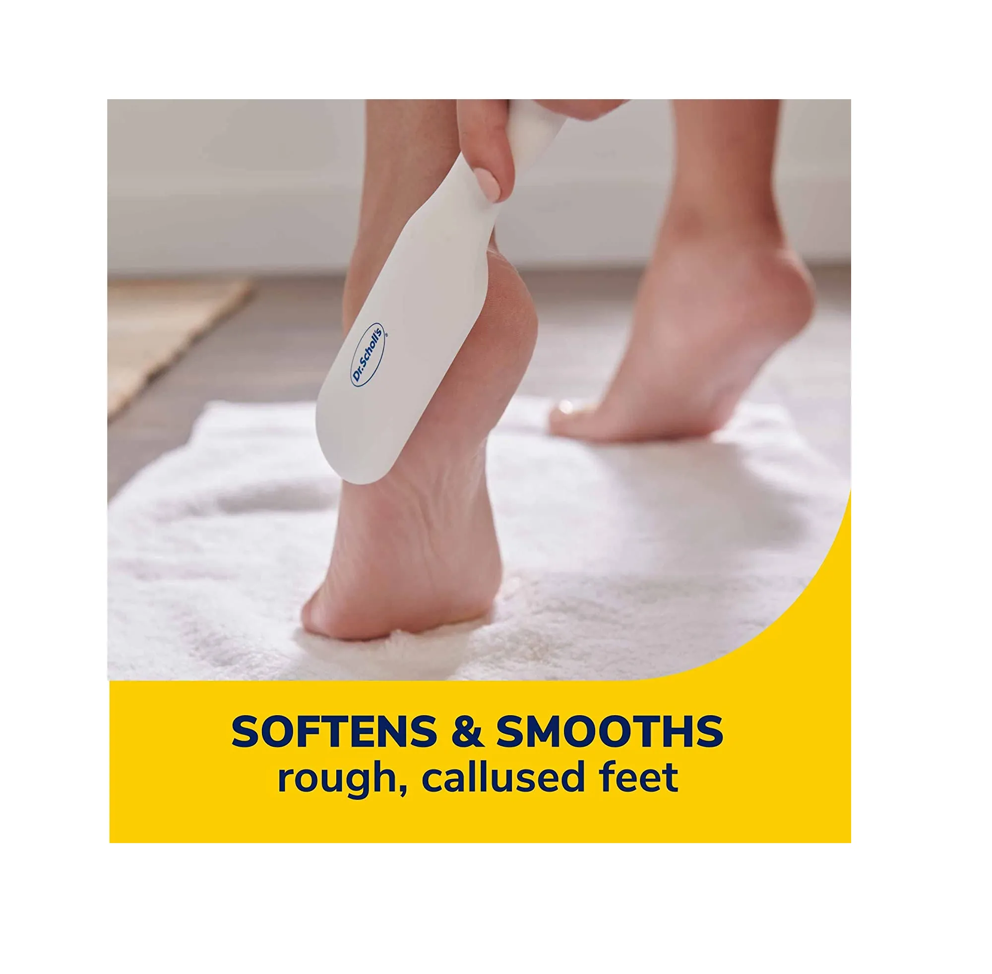 Dr. Scholl's Hard Skin Remover Nano Glass Foot File - Foot Callus Remover Foot Scrubber Dead Skin Remover