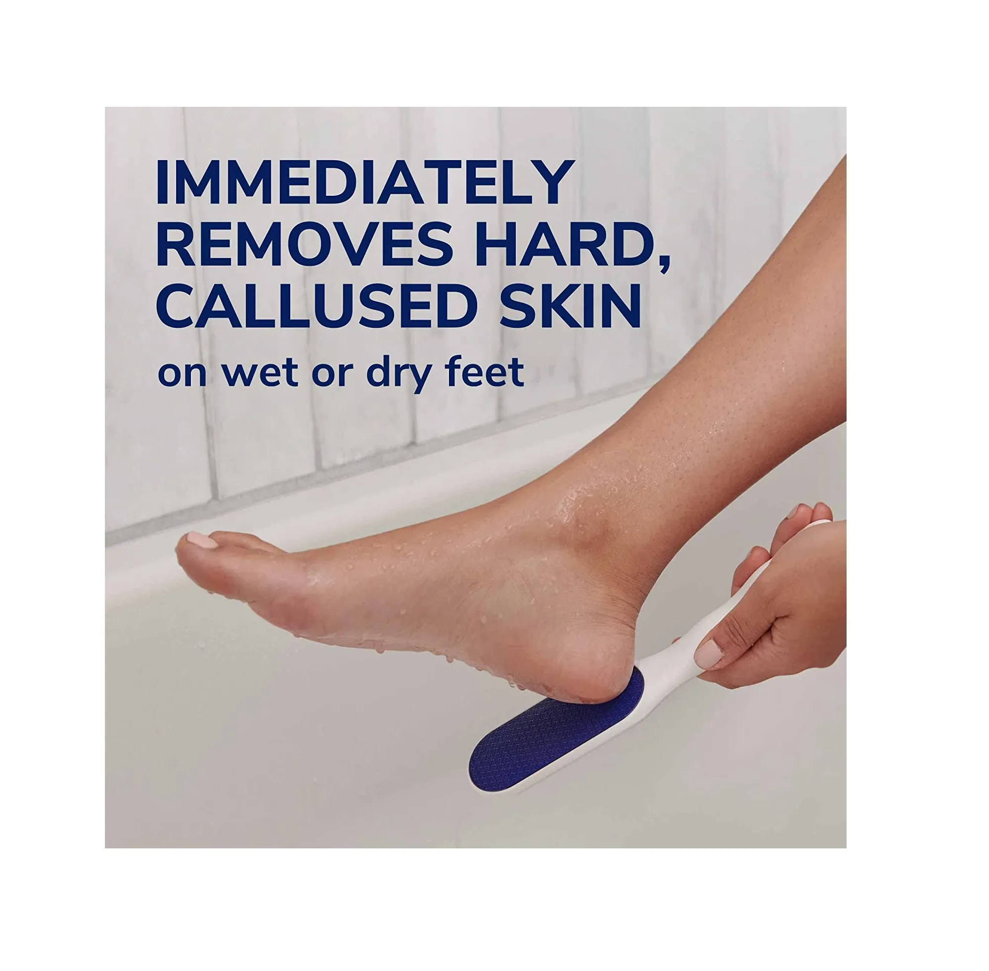 Dr. Scholl's Hard Skin Remover Nano Glass Foot File - Foot Callus Remover Foot Scrubber Dead Skin Remover