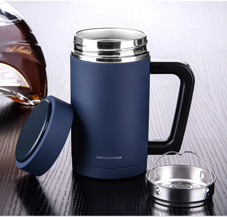 Drinkware Vacuum Flask Double Wall Stainless Steel 480ml Car Thermos Cup