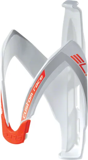 Elite Custom Race Bottle Cage Wht/Red