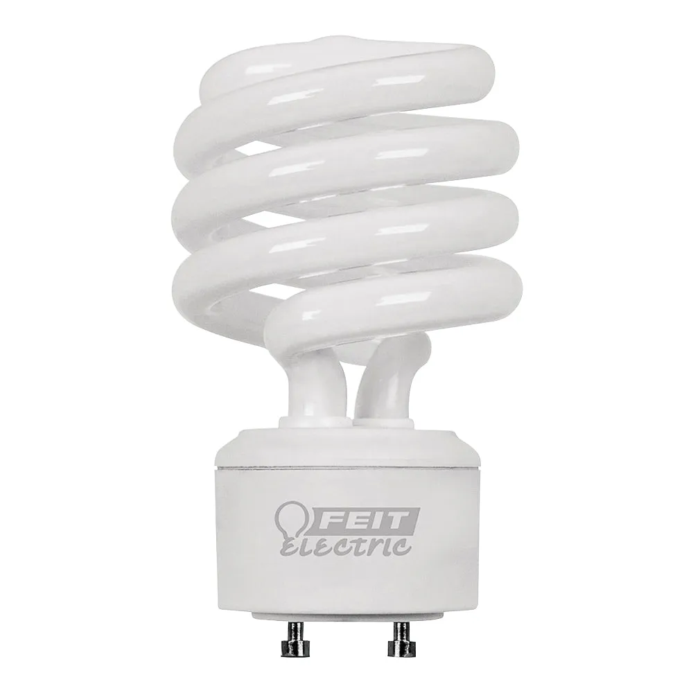 Feit Electric BPESL23TM/GU24 Compact Fluorescent Lamp, 23 W, A19 Spiral Lamp, GU24 Twist and Lock Lamp Base, 1600 Lumens