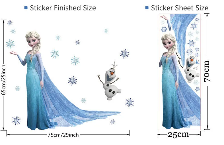 Frozen Wall Decals – Elsa & Olaf