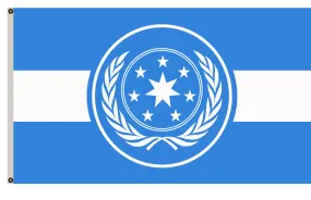 Fyon Star Wars Star Trek fans banner the United Galactic Federation Flag