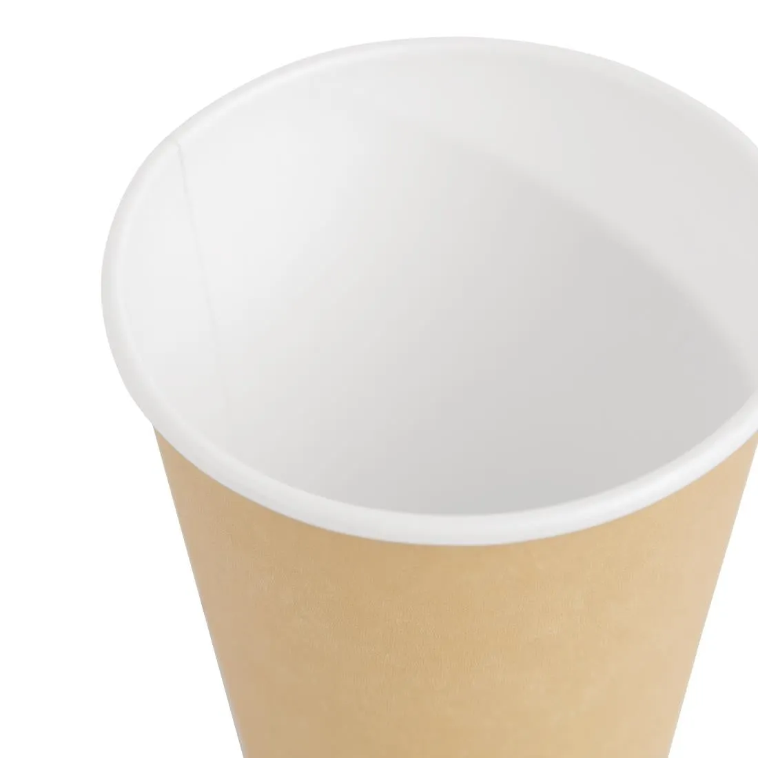 GF032 Fiesta Recyclable Coffee Cups Single Wall Kraft 340ml / 12oz (Pack of 1000)