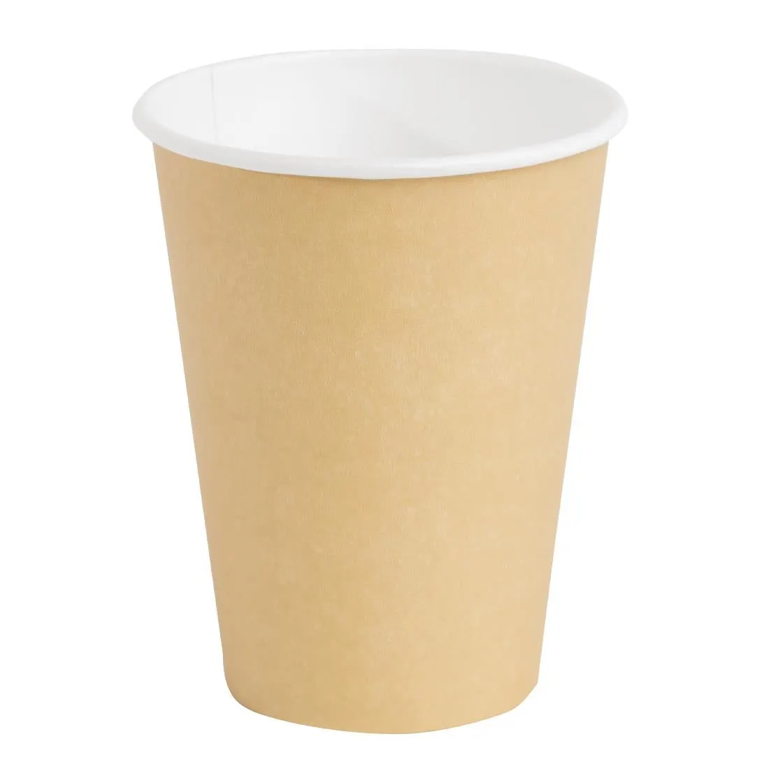 GF032 Fiesta Recyclable Coffee Cups Single Wall Kraft 340ml / 12oz (Pack of 1000)