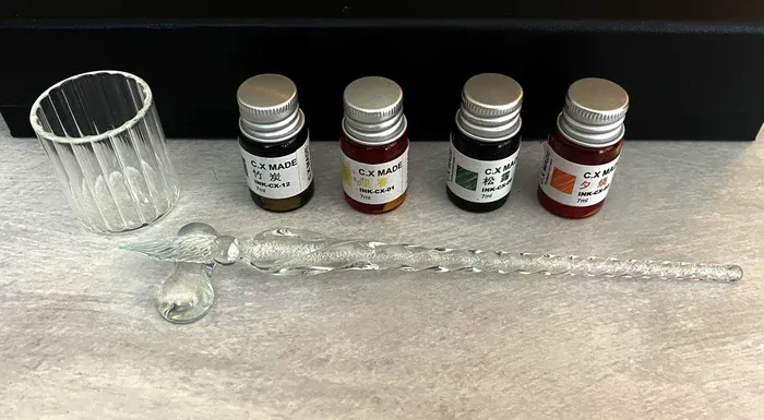 Glass Dip Pen Set