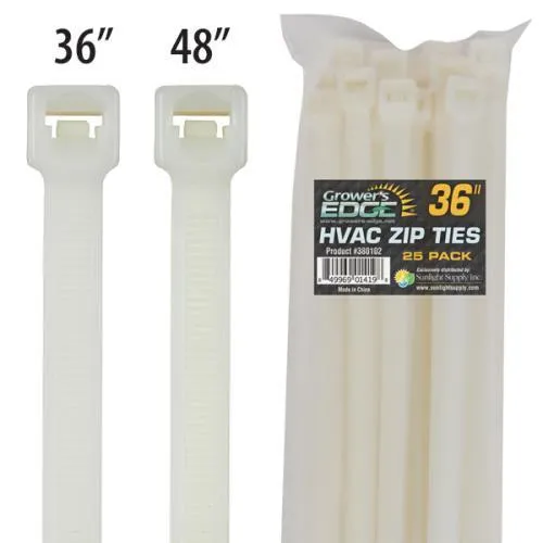 Grower's Edge 48 in HVAC Cable Tie (25/Pack) (1ea= 25/Pack)