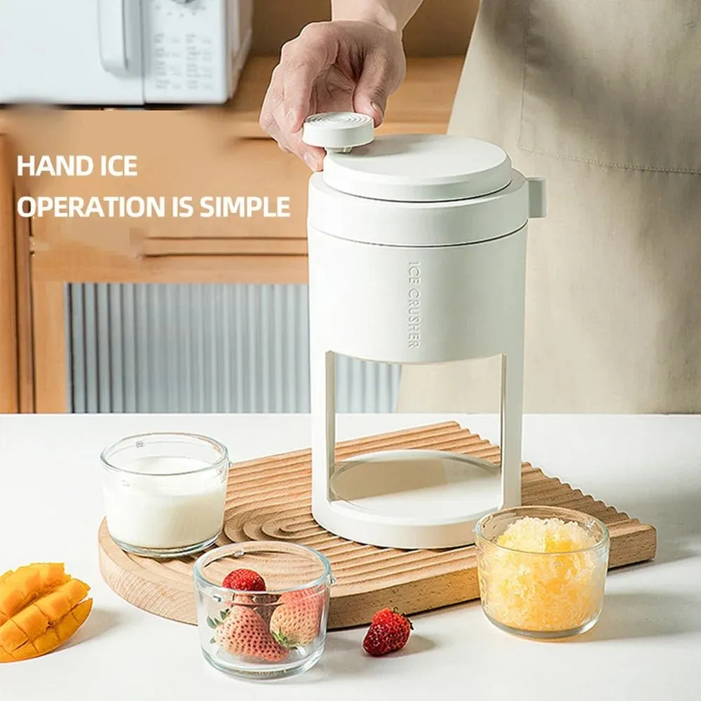 Hand-operated Ice Crusher - Portable Manual Small Ice Maker Machine