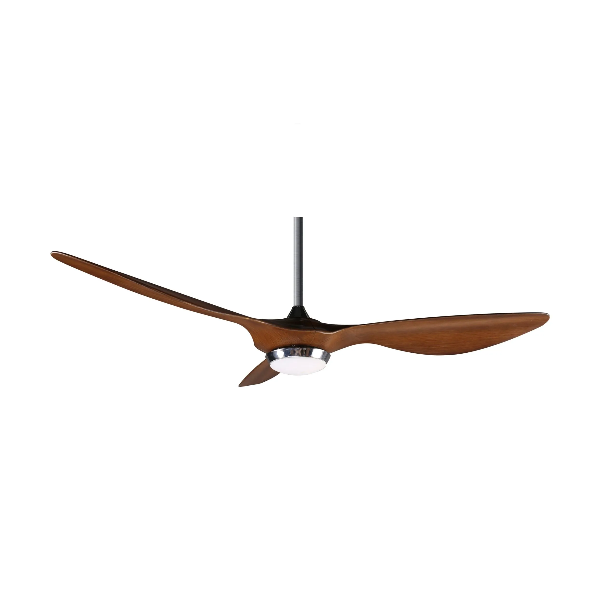 Hayman Indoor/Outdoor DC Ceiling Fan with LED Light & Remote - Timber Finish 132cm