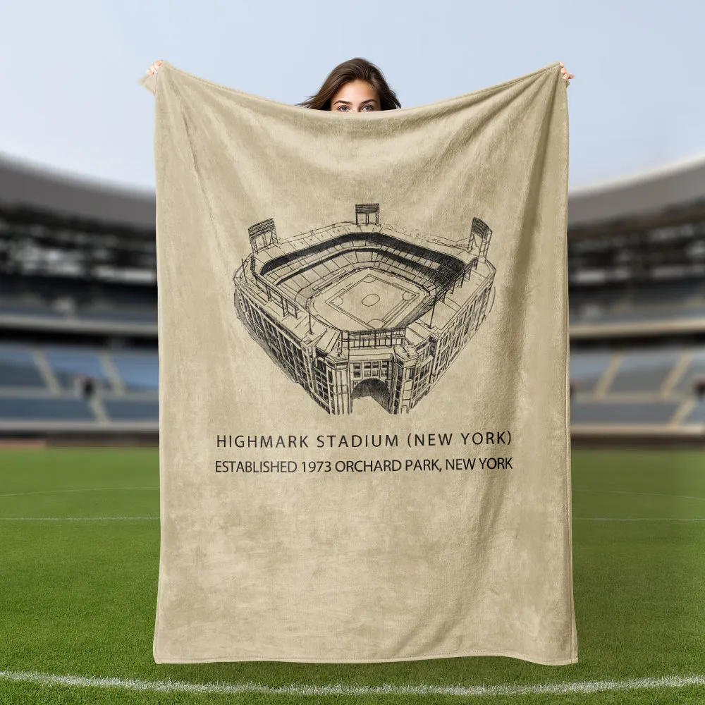 Highmark Stadium - Buffalo Bills, American Football Blanket Fans Gifts for Friends/Lover/Family/Colleagues