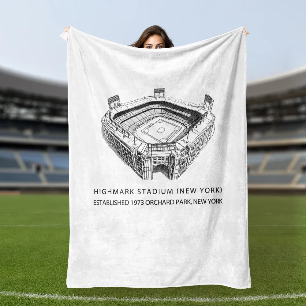 Highmark Stadium - Buffalo Bills, American Football Blanket Fans Gifts for Friends/Lover/Family/Colleagues