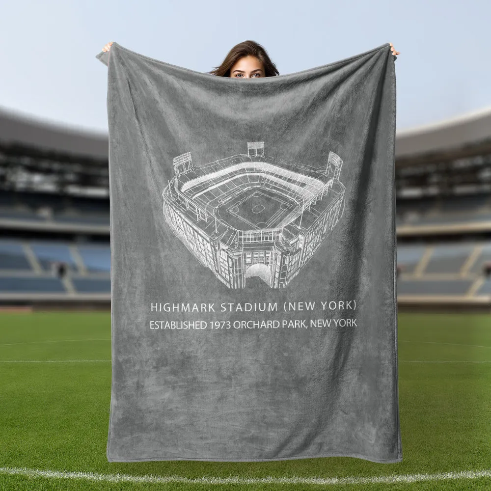 Highmark Stadium - Buffalo Bills, American Football Blanket Fans Gifts for Friends/Lover/Family/Colleagues