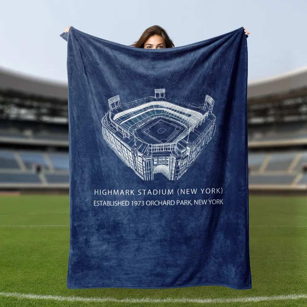 Highmark Stadium - Buffalo Bills, American Football Blanket Fans Gifts for Friends/Lover/Family/Colleagues