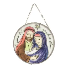 HOLY FAMILY CRYSTAL SUNCATCHER