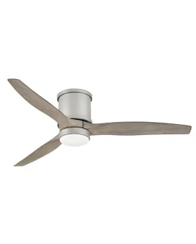 Hover Flush 52" LED Ceiling Fan in Brushed Nickel