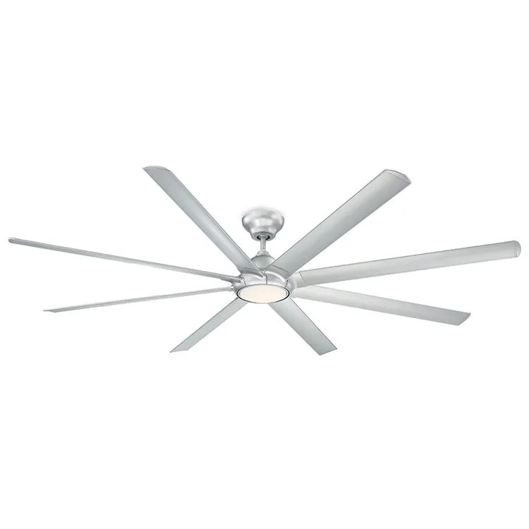 Hydra 96" Eight-Blade Indoor/Outdoor Smart Ceiling Fan with 2700K LED Light Kit and Wall Control